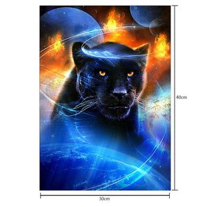 Panther 30x40cm(canvas) full round drill diamond painting
