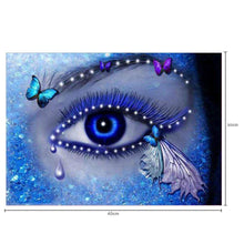 Load image into Gallery viewer, Butterfly Eyes 30x40cm(canvas) partial round drill diamond painting
