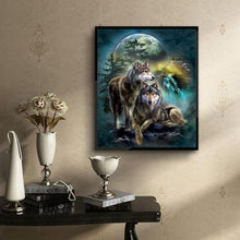 Load image into Gallery viewer, Wolf 30x35cm(canvas) full round drill diamond painting
