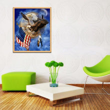 Load image into Gallery viewer, Eagle 30x35cm(canvas) full round drill diamond painting
