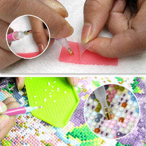 24pcs 5D DIY Diamond Painting Drill Pens Cross Stitch Embroidery Tools Set