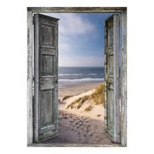 Load image into Gallery viewer, Beach Door 40x30cm(canvas) full round drill diamond painting
