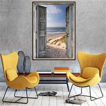Load image into Gallery viewer, Beach Door 40x30cm(canvas) full round drill diamond painting
