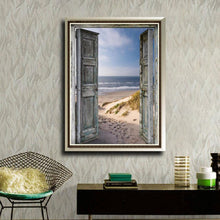 Load image into Gallery viewer, Beach Door 40x30cm(canvas) full round drill diamond painting
