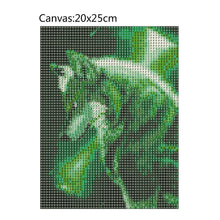 Load image into Gallery viewer, Wolf 20x25cm(canvas) partial round drill diamond painting
