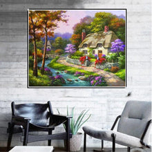 Load image into Gallery viewer, Scenery 30x25cm(canvas) full round drill diamond painting
