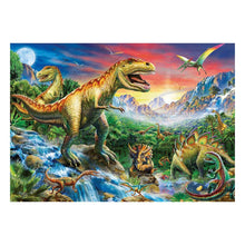 Load image into Gallery viewer, Dinosaur 30x30cm(canvas) partial round drill diamond painting
