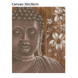 Buddha 30x36cm(canvas) partial round drill diamond painting