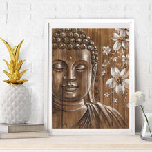 Load image into Gallery viewer, Buddha 30x36cm(canvas) partial round drill diamond painting
