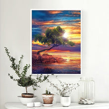 Load image into Gallery viewer, Tree 25x35cm(canvas) full round drill diamond painting
