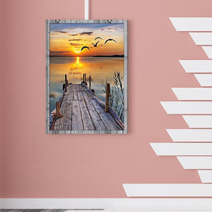 The Sea 40x30cm(canvas) full round drill diamond painting