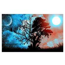 Load image into Gallery viewer, Moonlight Tree 30x45cm(canvas) full round drill diamond painting
