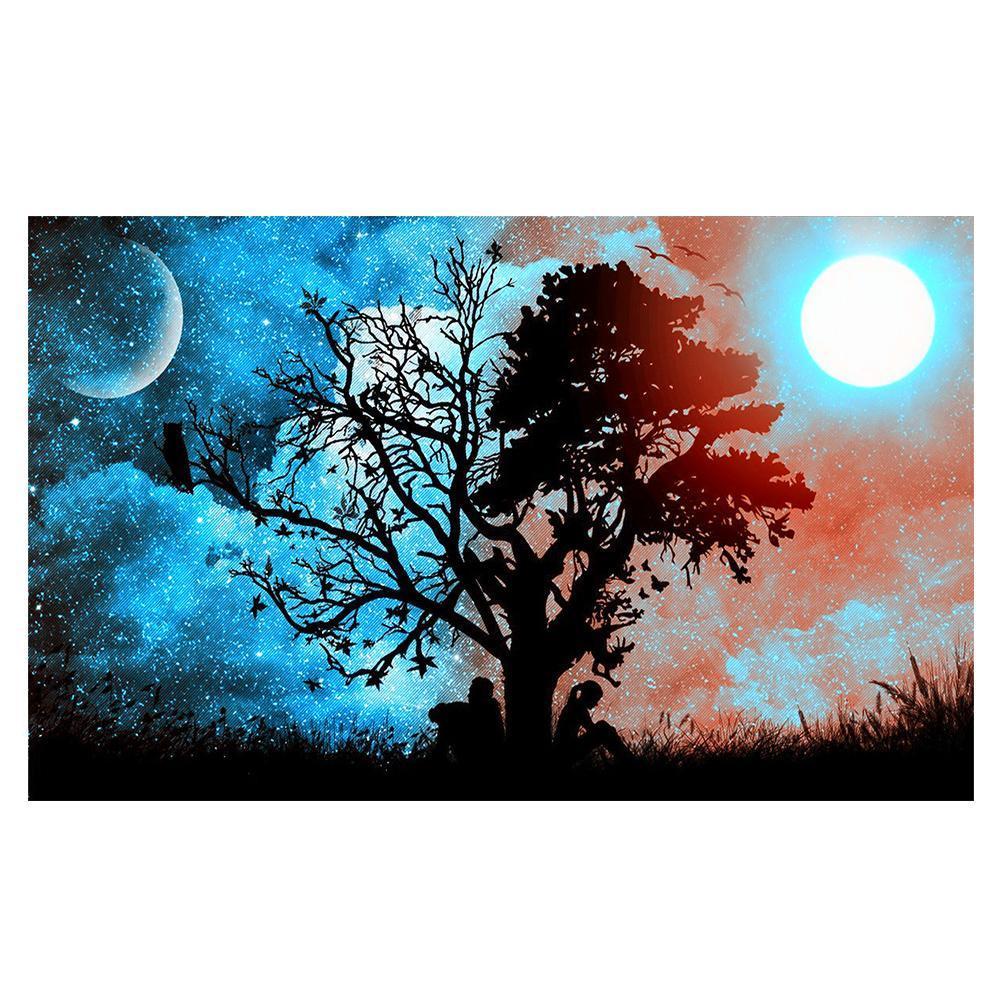 Moonlight Tree 30x45cm(canvas) full round drill diamond painting
