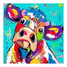 Load image into Gallery viewer, Cow 30x30cm(canvas) full round drill diamond painting
