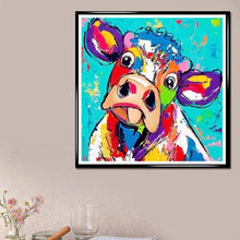 Load image into Gallery viewer, Cow 30x30cm(canvas) full round drill diamond painting

