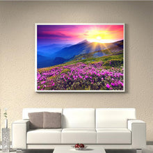 Load image into Gallery viewer, Flower Sunrise 30x40cm(canvas) full round drill diamond painting
