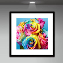 Load image into Gallery viewer, Rose 30x30cm(canvas) partial round drill diamond painting
