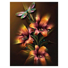Load image into Gallery viewer, Flower 30x40cm(canvas) partial round drill diamond painting
