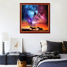 Load image into Gallery viewer, Wolf 30x30cm(canvas) full round drill diamond painting

