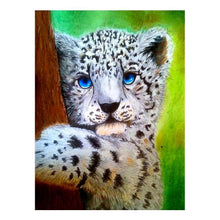Load image into Gallery viewer, Tiger Hug Tree 30x38cm(canvas) partial round drill diamond painting
