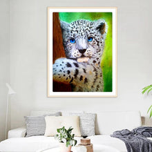 Load image into Gallery viewer, Tiger Hug Tree 30x38cm(canvas) partial round drill diamond painting
