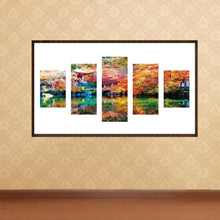 Load image into Gallery viewer, Scenery 5-pictures 95x45cm(canvas) full round drill diamond painting
