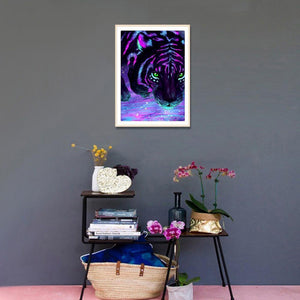 Tiger 30x40cm(canvas) full round drill diamond painting