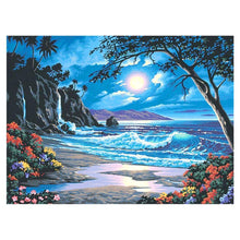 Load image into Gallery viewer, Moon Tide 40x30cm(canvas) full round drill diamond painting
