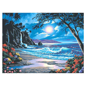 Moon Tide 40x30cm(canvas) full round drill diamond painting