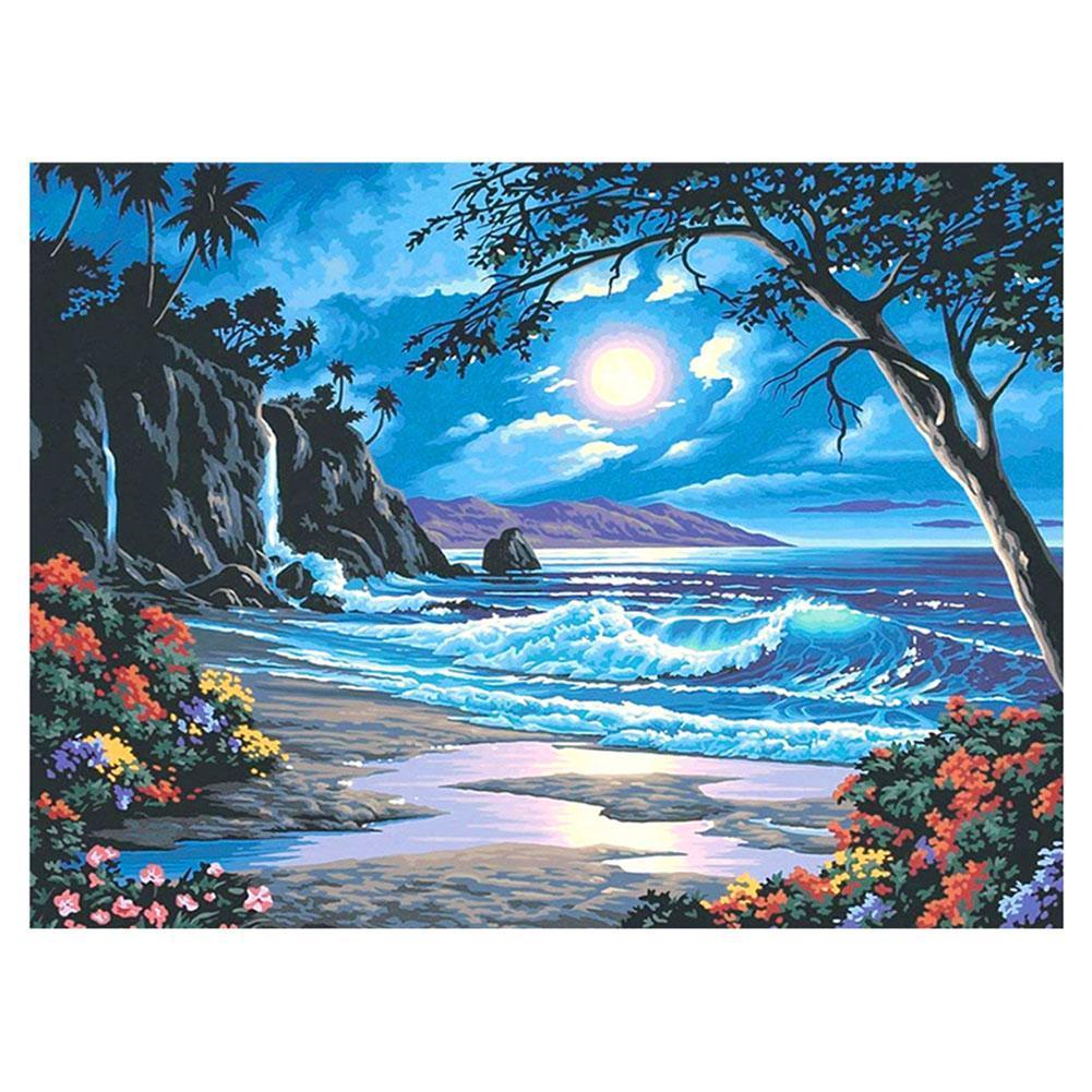 Moon Tide 40x30cm(canvas) full round drill diamond painting
