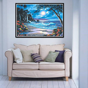 Moon Tide 40x30cm(canvas) full round drill diamond painting