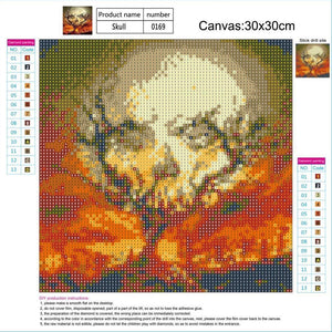 Halloween Tree 30x30cm(canvas) full round drill diamond painting