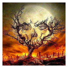 Load image into Gallery viewer, Halloween Tree 30x30cm(canvas) full round drill diamond painting
