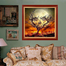 Load image into Gallery viewer, Halloween Tree 30x30cm(canvas) full round drill diamond painting
