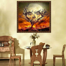 Load image into Gallery viewer, Halloween Tree 30x30cm(canvas) full round drill diamond painting
