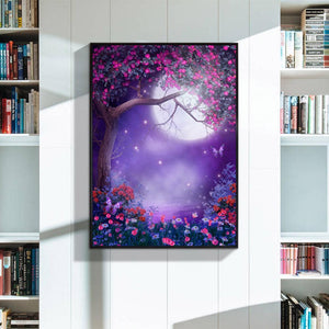 Moon Tree 40x30cm(canvas) full round drill diamond painting