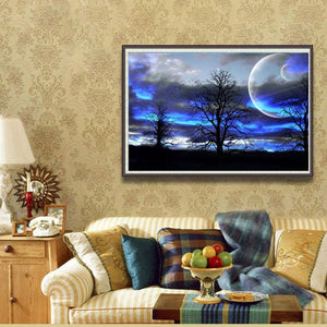 Night Sky 30x40cm(canvas) full round drill diamond painting