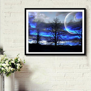 Night Sky 30x40cm(canvas) full round drill diamond painting