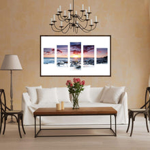 Load image into Gallery viewer, Sunset 5-pictures 95x45cm(canvas) full round drill diamond painting
