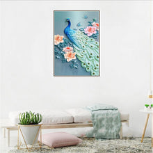 Load image into Gallery viewer, Beautiful Bird 30x40cm(canvas) partial round drill diamond painting
