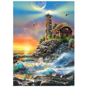 Lighthouse 30x40cm(canvas) full round drill diamond painting