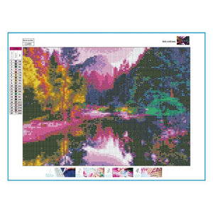 Romantic Landscape 40x30cm(canvas) full round drill diamond painting
