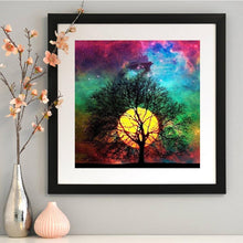 Load image into Gallery viewer, Moon Tree 30x30cm(canvas) full round drill diamond painting

