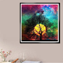 Load image into Gallery viewer, Moon Tree 30x30cm(canvas) full round drill diamond painting
