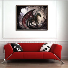 Load image into Gallery viewer, Dragon 30x20cm(canvas) full round drill diamond painting
