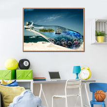 Load image into Gallery viewer, Sea Bottle 30x40cm(canvas) full round drill diamond painting
