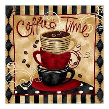 Load image into Gallery viewer, Retro Coffee 30x30cm(canvas) full round drill diamond painting
