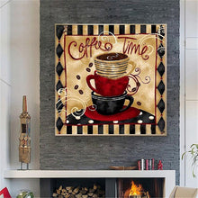 Load image into Gallery viewer, Retro Coffee 30x30cm(canvas) full round drill diamond painting
