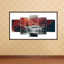 Load image into Gallery viewer, Landscape 5-pictures 95x45cm(canvas) full round drill diamond painting
