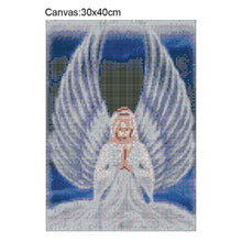 Load image into Gallery viewer, Angel Wings 40x30cm(canvas) full round drill diamond painting
